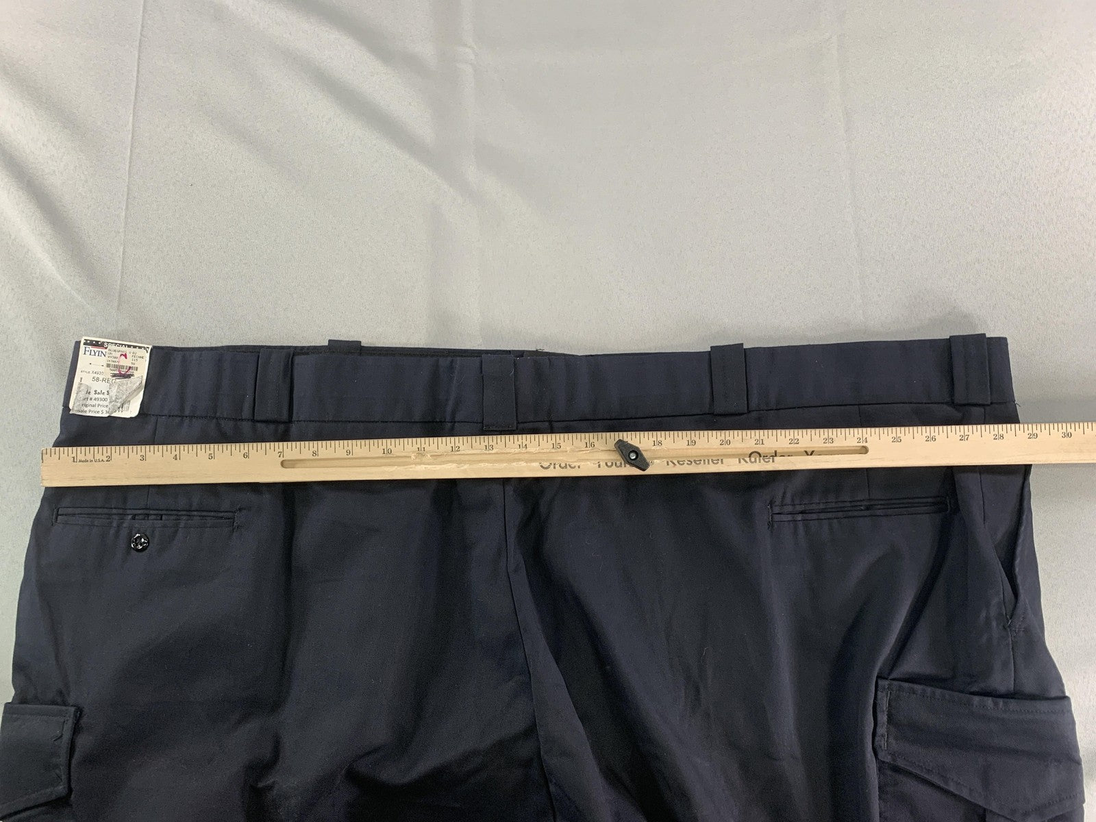 Flying Cross Pants Mens 58R Navy Blue Freedom Fit Command Uniform Cargo USA on