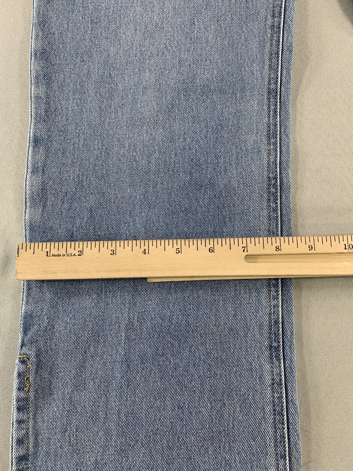 H&M Jeans Womens 12 Blue Straight Leg Distressed Denim Mid Rise Casual Pants
