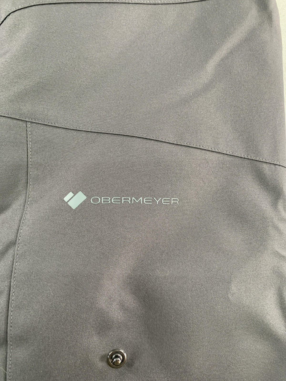 Obermeyer Brisk Snow Pants Youth Medium 10-12 Gray Basalt Waterproof Insulated