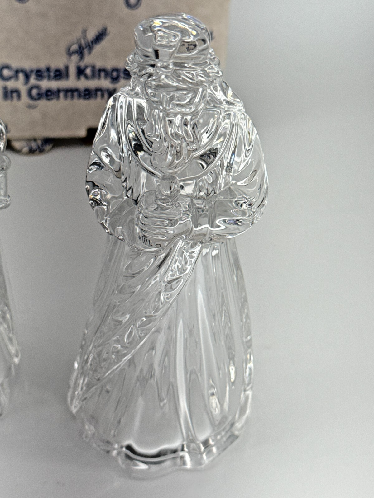 Princess House Crystal Nativity Set 3 Pc Lead Crystal Germany Mary Kings Apparel