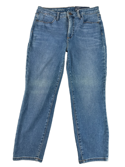 Talbots Flawless High Waist Jegging Crop Jeans Womens 6P Blue Stretch Denim