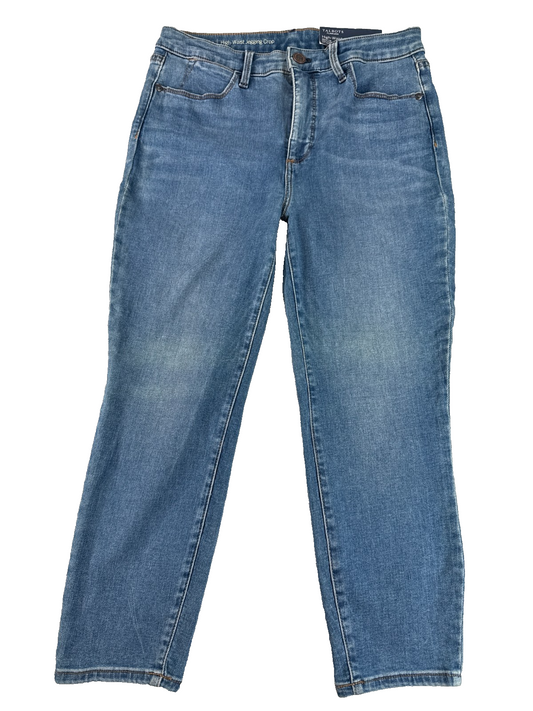 Talbots Flawless High Waist Jegging Crop Jeans Womens 6P Blue Stretch Denim