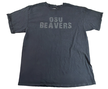 OSU Oregon State Beavers T-Shirt Adult Large Black Port Company NCAA College