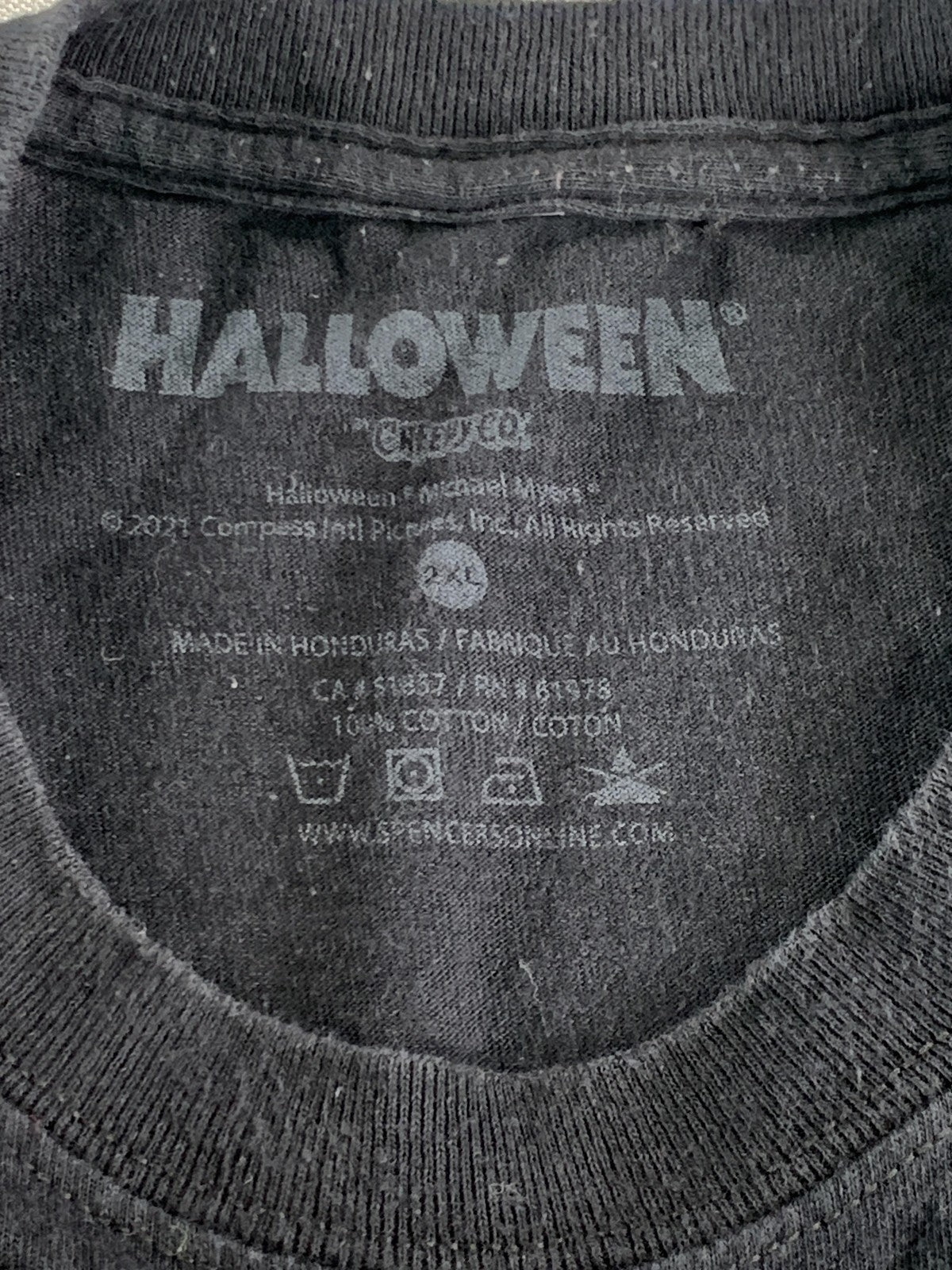 Halloween Safety Shirt Mens 2XL Michael Myers Babysitter Guide Horror Movie Tee