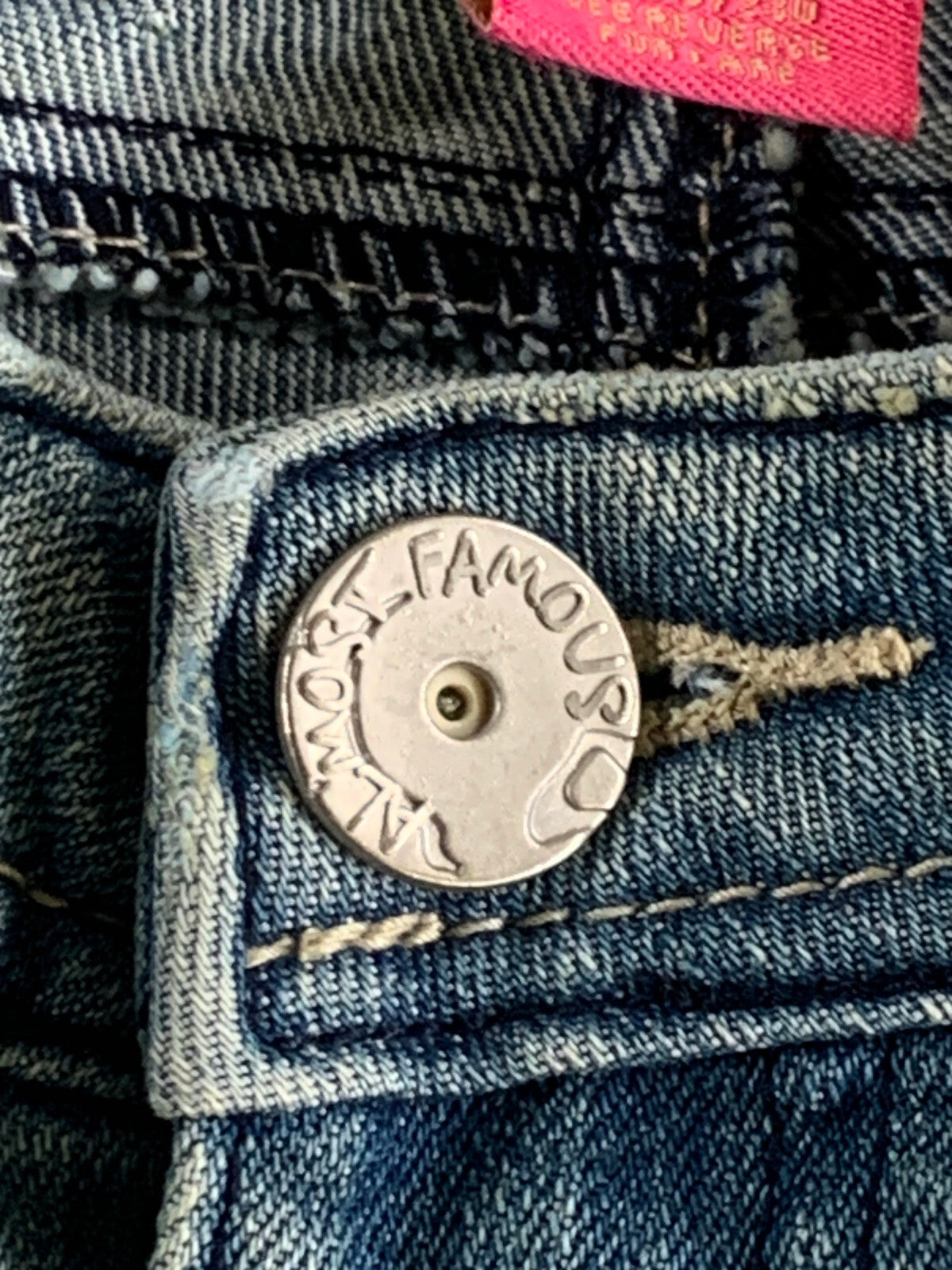 Almost Famous Jeans Size 11 Distressed Crop Cuffed Light Wash Denim Y2K Style