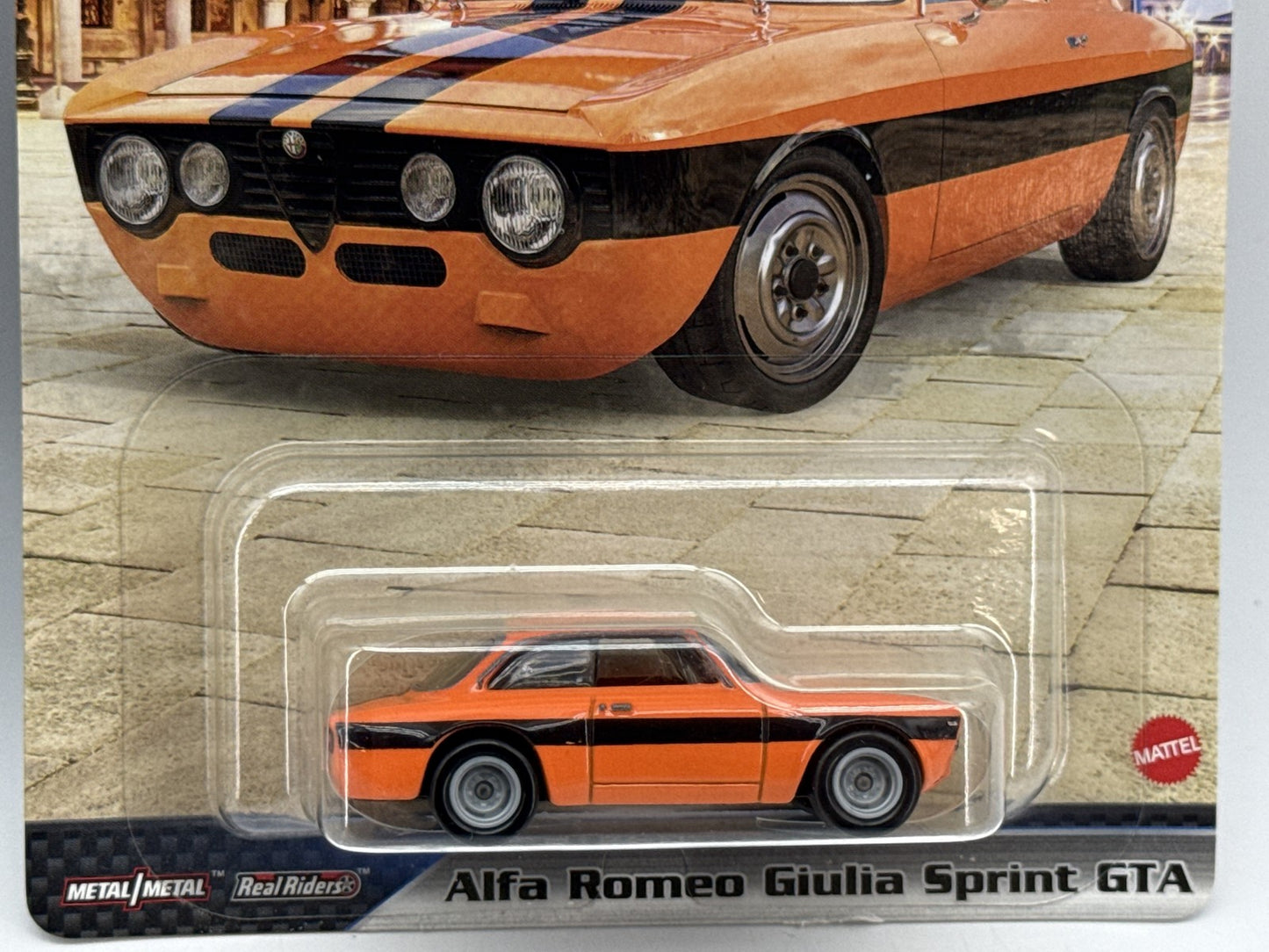 Hot Wheels Premium Fast Alfa Romeo Giulia Furious Diecast Car Orange Metal Set
