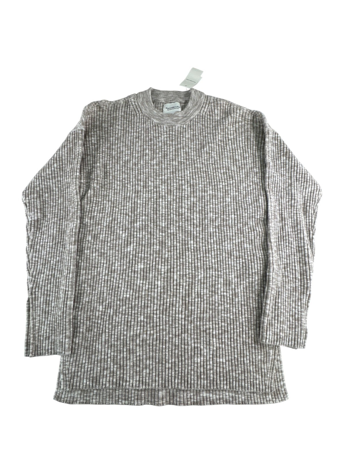 Abercrombie & Fitch Sweater Womens XXS Beige Soft A&F Collection Ribbed Knit New