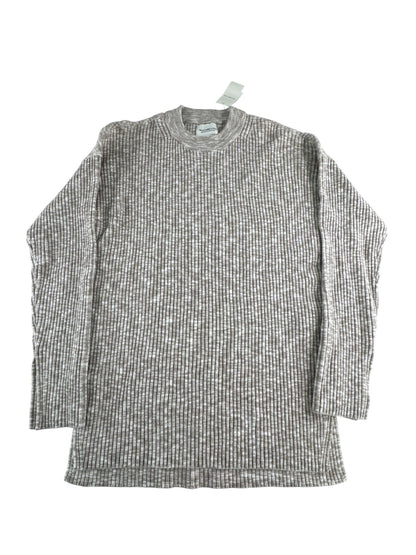 Abercrombie & Fitch Sweater Womens XXS Beige Soft A&F Collection Ribbed Knit New