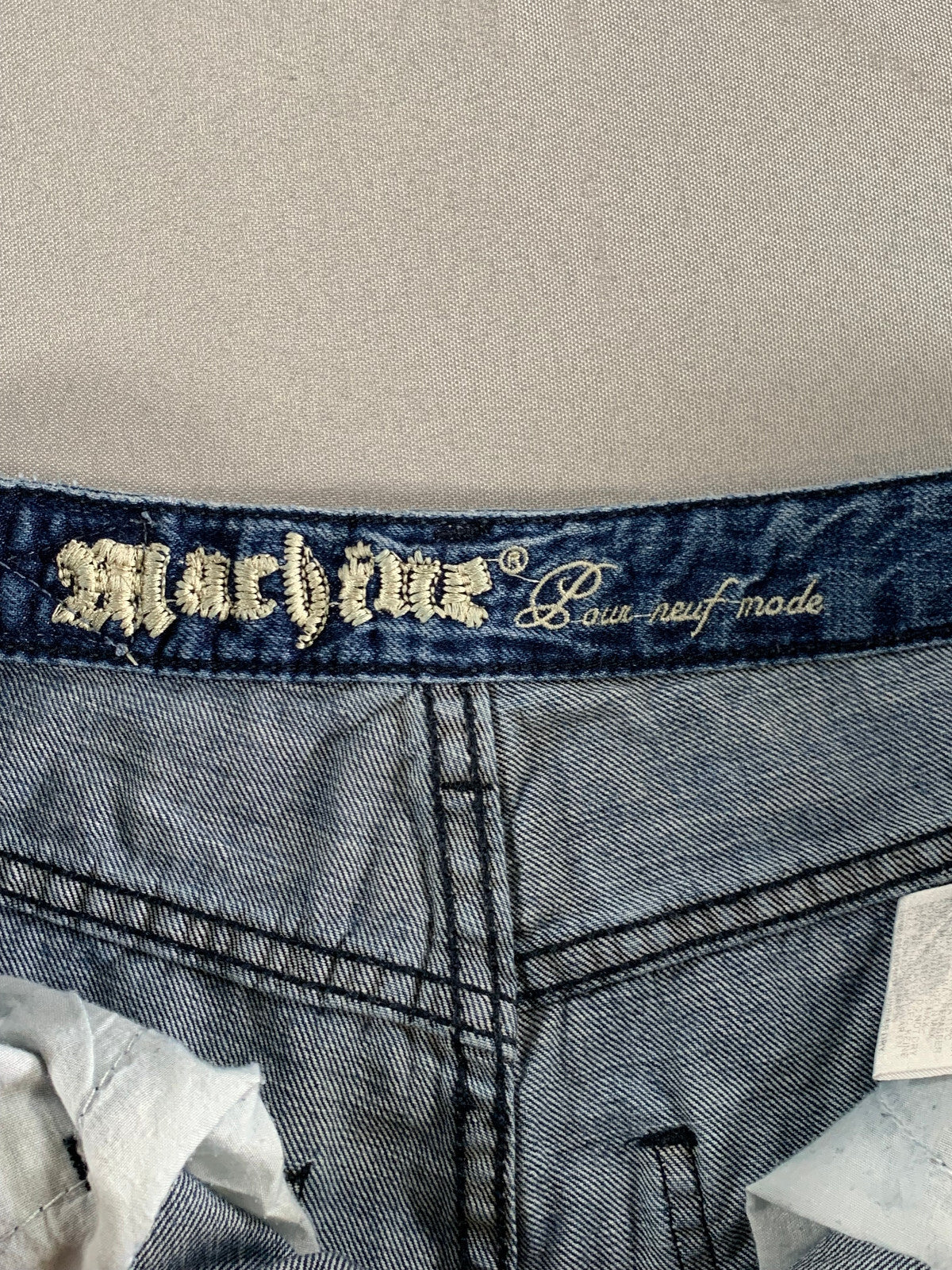 Machine Nouvelle Mode Jeans USA 27 Italy 41 Distressed Ripped Raw Hem Apparel