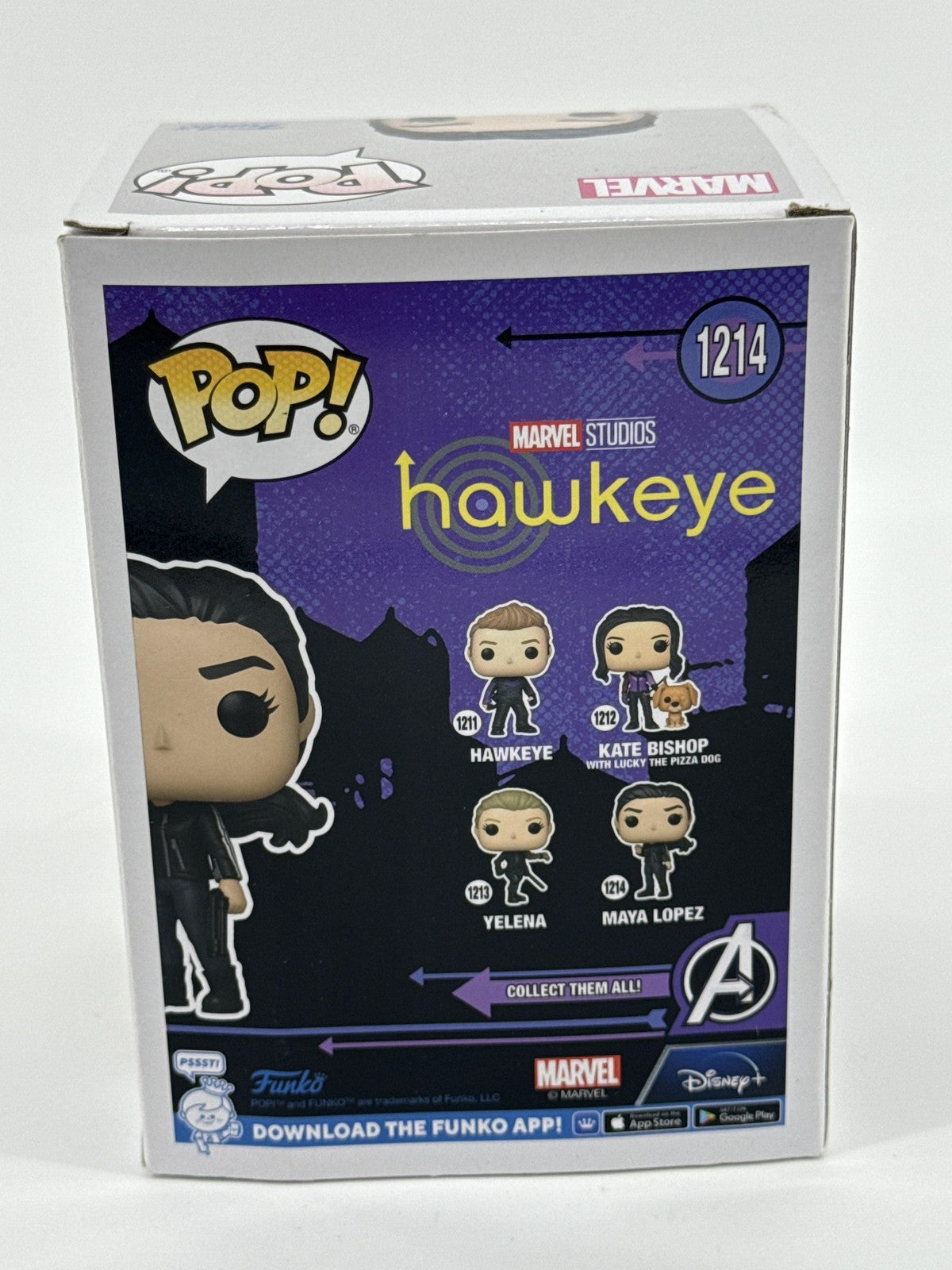 Funko Pop Marvel Hawkeye Maya Lopez #1214 Vinyl Bobblehead Figure Black Common