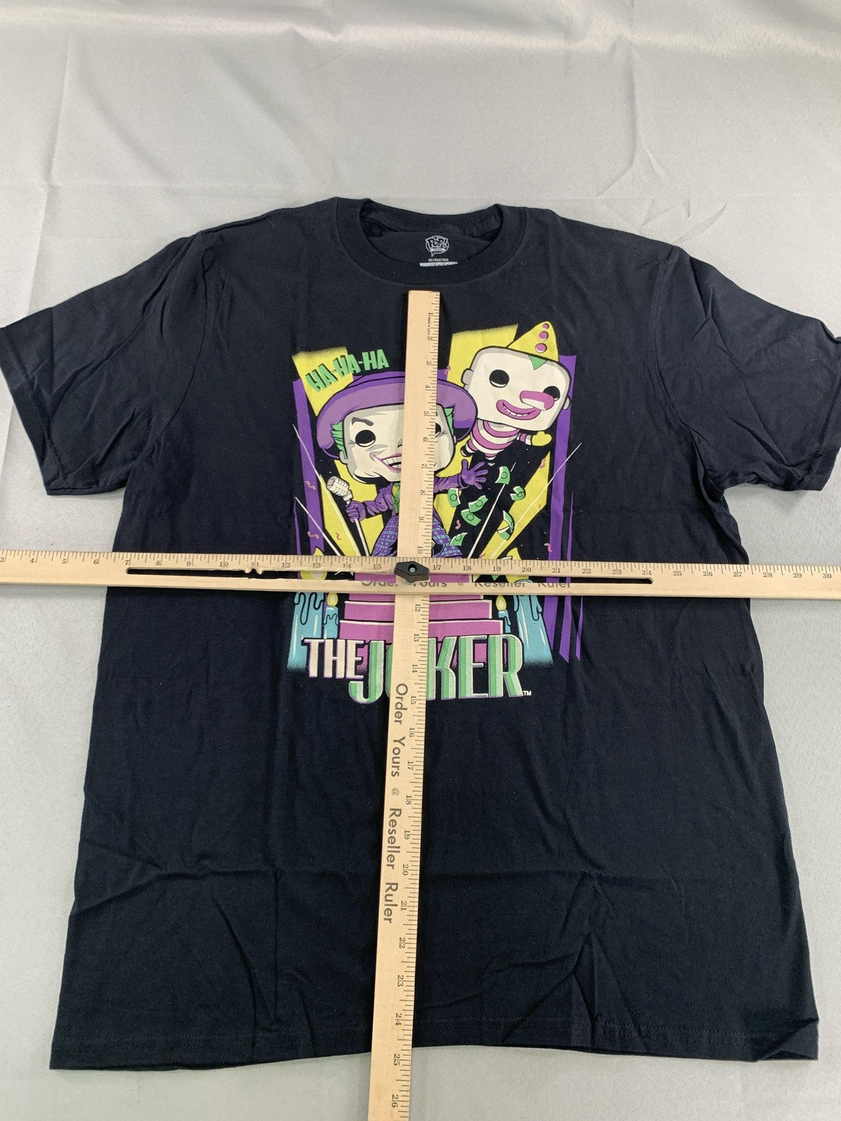 Funko Pop Tees Shirt Mens Large Black The Joker DC Comics Batman Graphic Tee 100