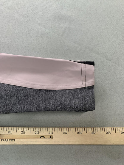 Lululemon Leggings Womens 6 Gray Black Pink Colorblock Ankle Yoga Gym Training