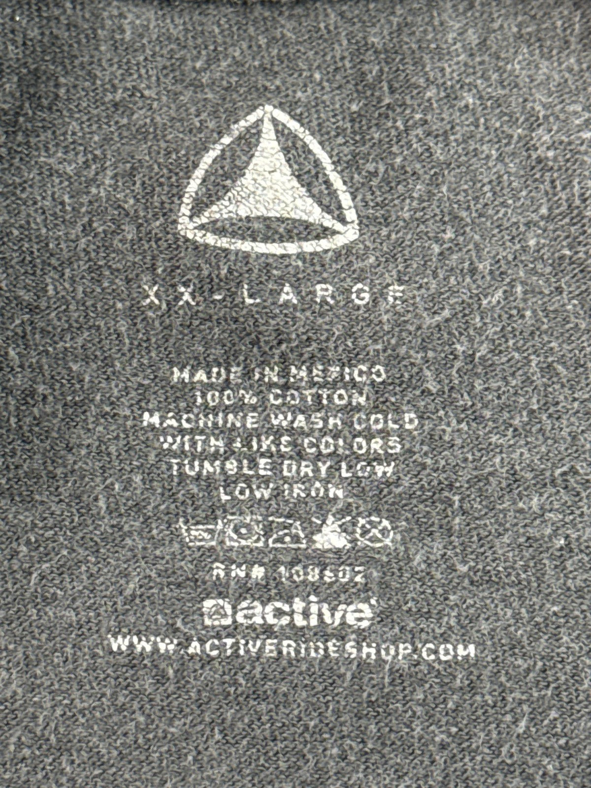 Active Charcoal Streetwear Tee XX LARGE XX Gray Cotton Graphic Crewneck Short