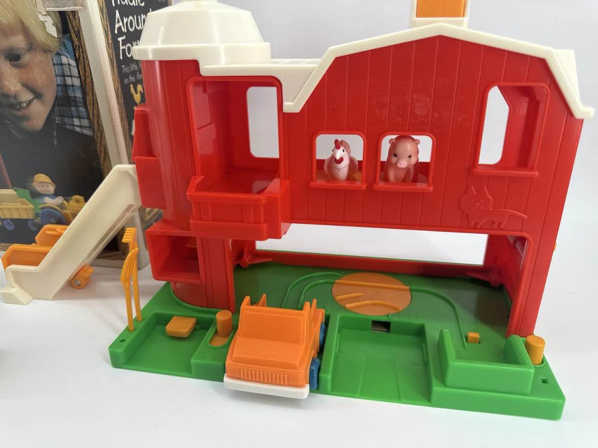 Tomy Fiddle Around Farmyard Barn 1053 1981 Vintage Playset Parts Repair Lot
