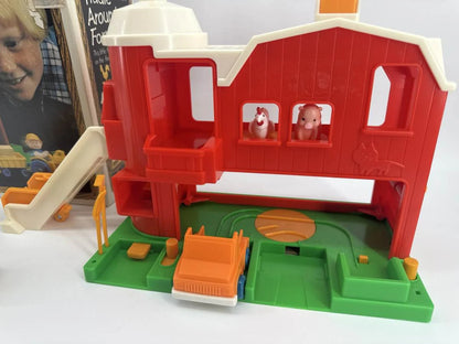 Tomy Fiddle Around Farmyard Barn 1053 1981 Vintage Playset Parts Repair Lot