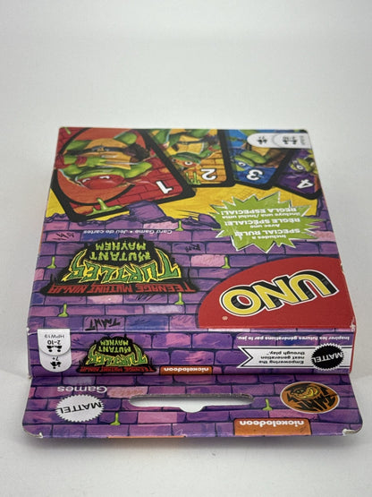 UNO Card Game TMNT Mutant Mayhem 2023 Nickelodeon Special Rule Deck New Sealed