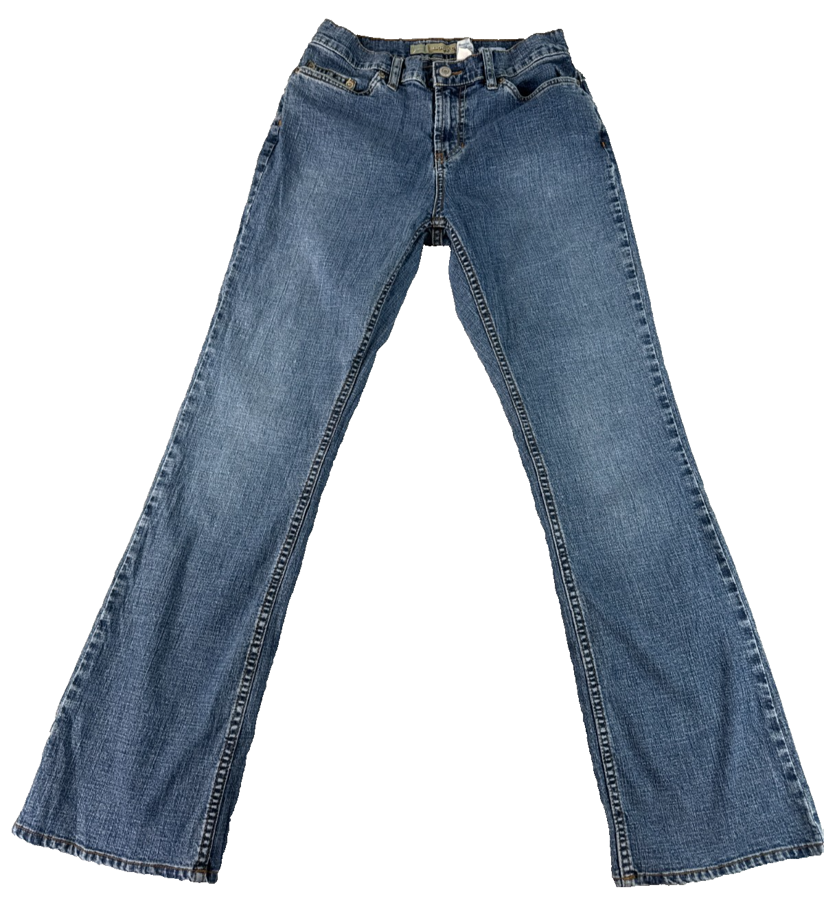 Old Navy Boot Cut Jeans Womens 2 Short Stretch Blue Denim Mid Rise Pants