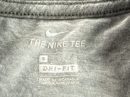 Nike K State Dri Fit Tee S Gray Polyester Athletic Crewneck Short Sleeve