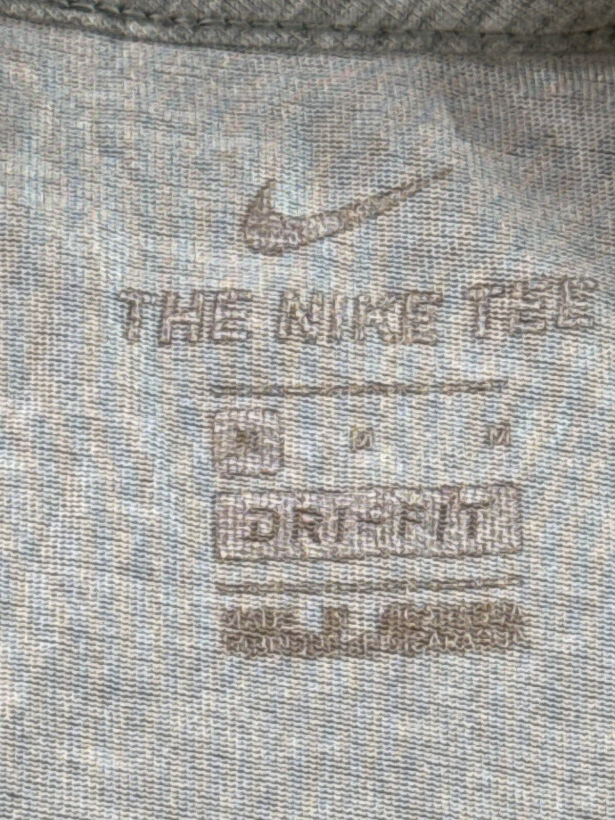 Nike United States Olympic Team Dri FIT Tee Mens M Gray Graphic Crewneck Short