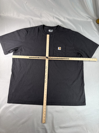 Carhartt K87 Pocket Tee 3XL Black Cotton Regular Fit Short Sleeve Graphic
