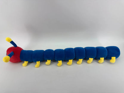 Bintiva Sensory Weighted Caterpillar Plush 30" Toy Blue Red W/ Bag Calming Toddl