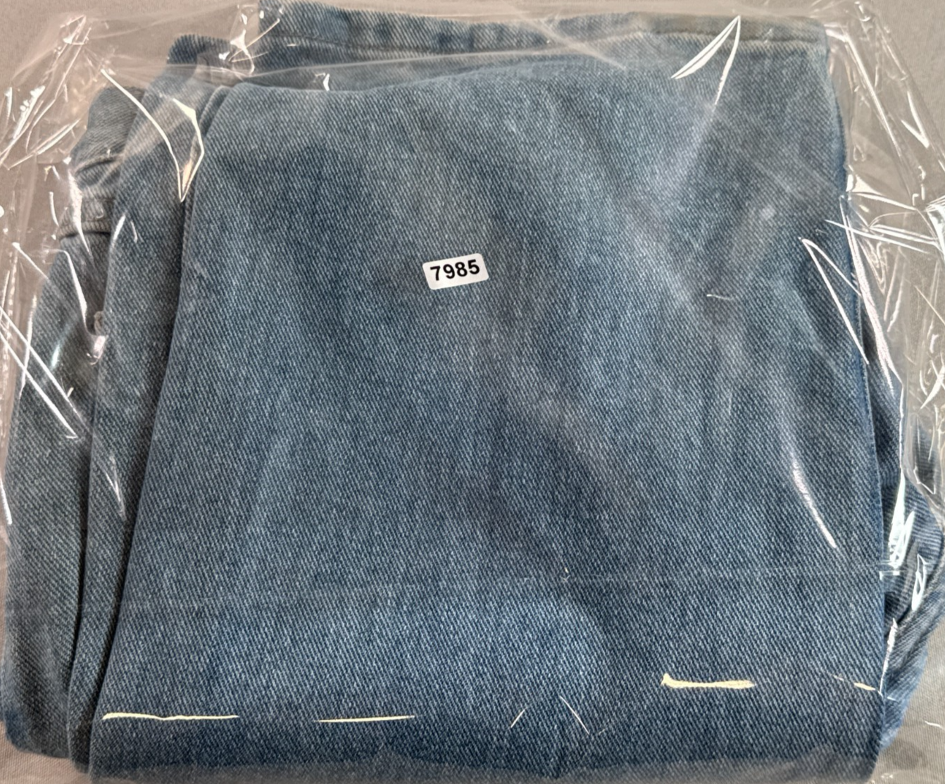 Wrangler Jeans Mens 31 Vintage Light Wash Denim Straight Leg 97601SB Workwear
