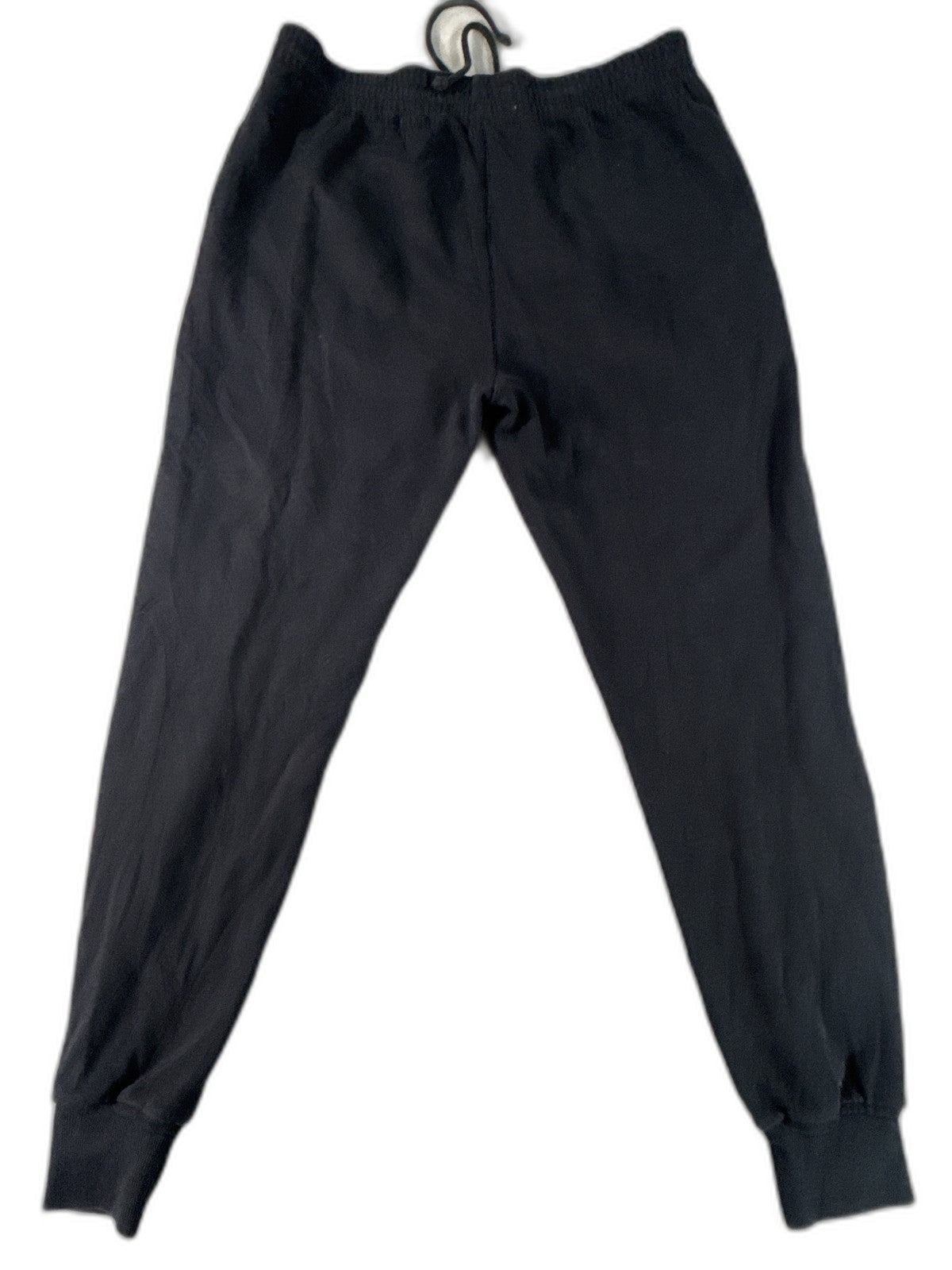 Abercrombie Fitch Joggers L Black Cotton Blend Fleece Elastic Waist Unisex