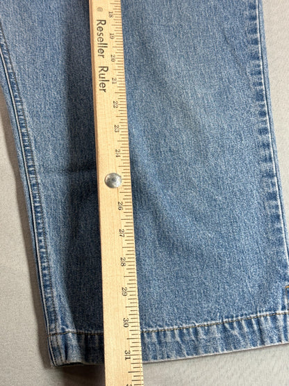 RALPH LAUREN JEANS 16 Womens Crop Capris Light Wash Blue Denim Side Slit Pants