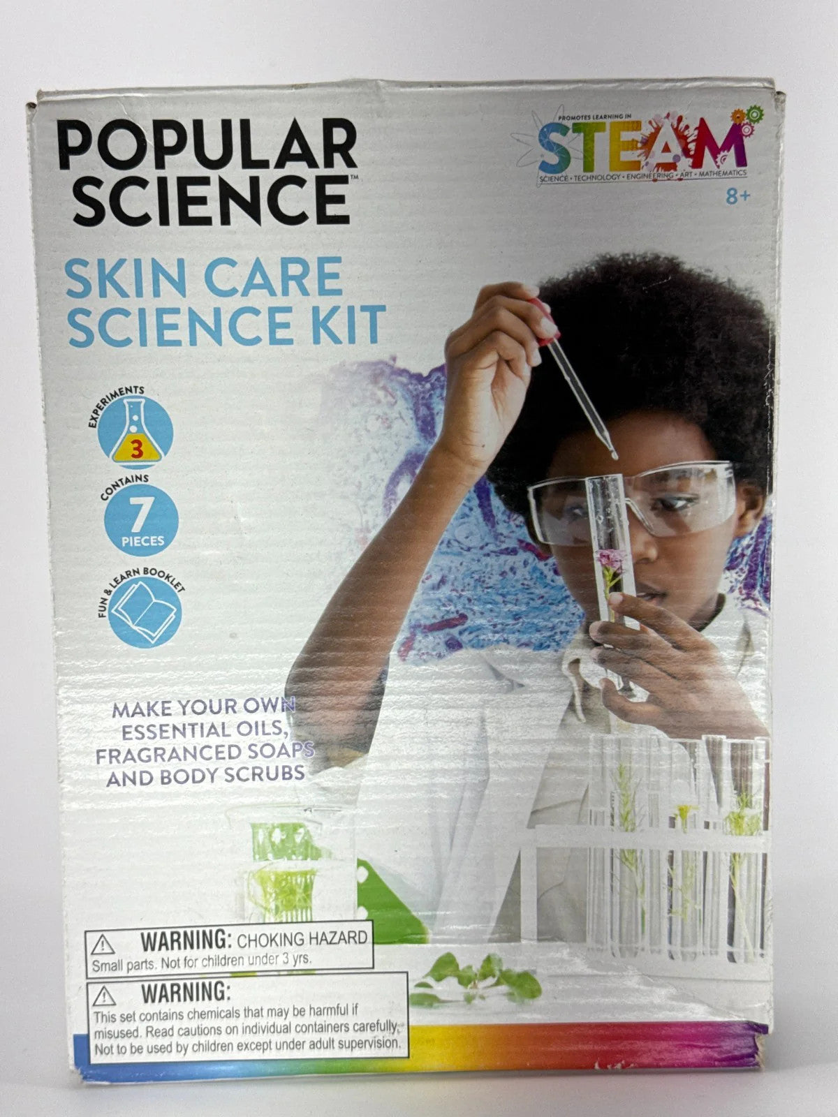 STEAM Science Kit POPULAR SCIENCE Skincare Soap Lab DIY Kids Toy Set 8+ NEW 1580