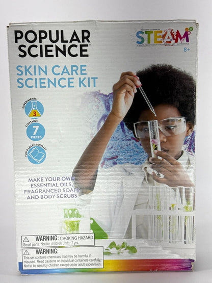 STEAM Science Kit POPULAR SCIENCE Skincare Soap Lab DIY Kids Toy Set 8+ NEW 1580