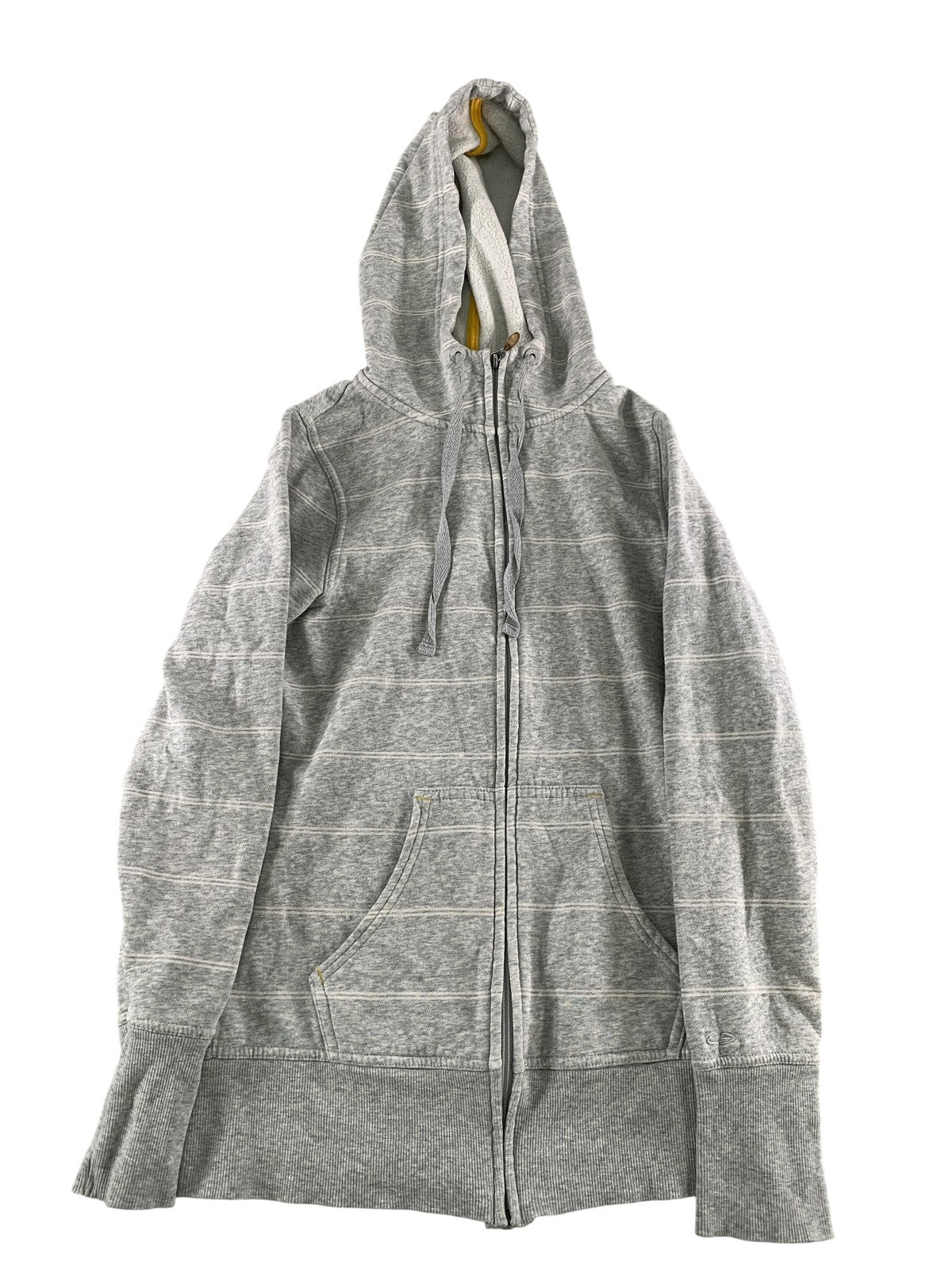 C9 By Champion Hoodie Womens XS Gray Striped Full Zip Knit Sweatshirt Casual