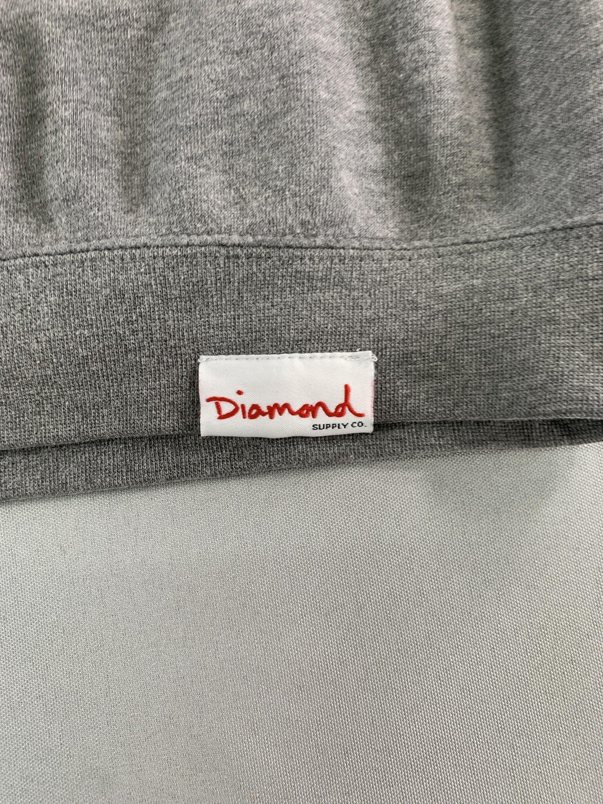 Diamond Supply Co Sweater Mens Small Gray Blue Box Logo Crewneck Pullover Skate