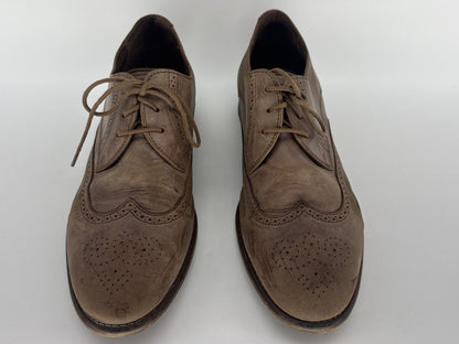 Kurt Geiger Oxford Dress Shoes Mens 43 Black Brown Leather Suede Portugal