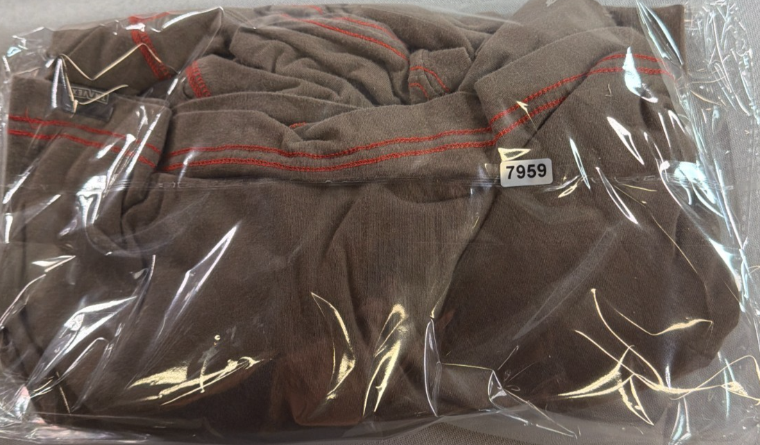 Eddie Bauer Travex Mens T2XL Tall 2XL Brown Long Sleeve Crew Tee Shirt Hiking