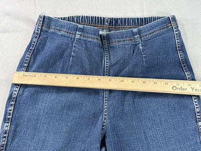 White Stag Jeans Womens M Blue Cotton Spandex Straight Leg Relaxed Fit