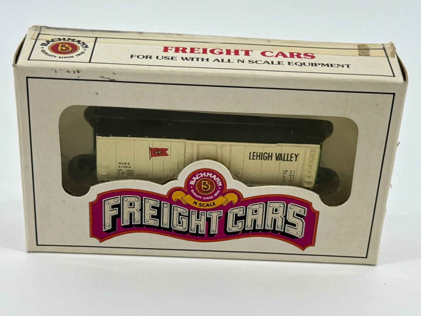 Bachmann N Scale 41' Mechanical Reefer Lehigh Valley NIRX 41003 Boxed Vintage