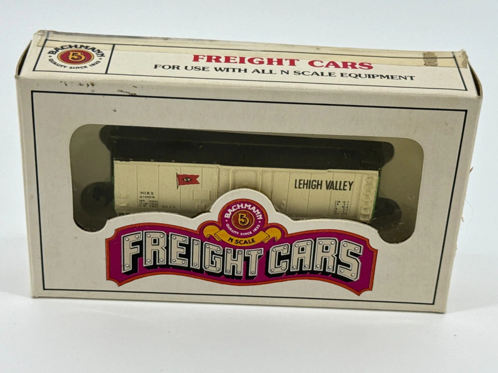 Bachmann N Scale 41' Mechanical Reefer Lehigh Valley NIRX 41003 Boxed Vintage