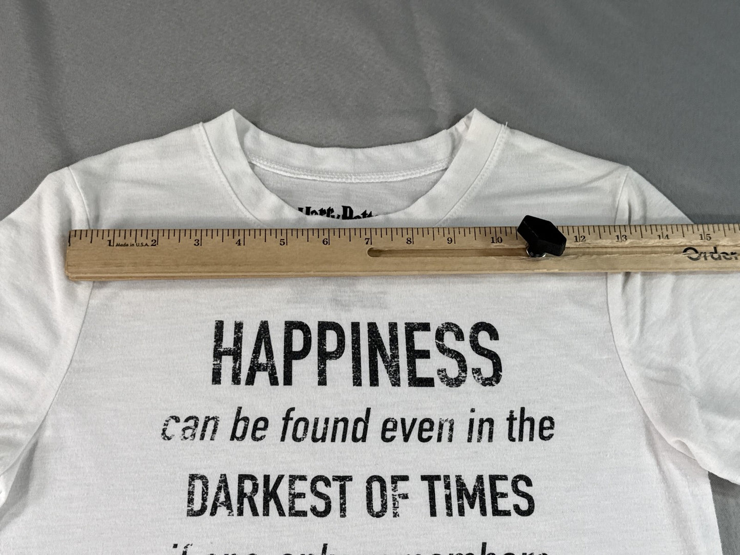 Harry Potter Albus Dumbledore Graphic Tee XS White Polyester Rayon Regular Fit