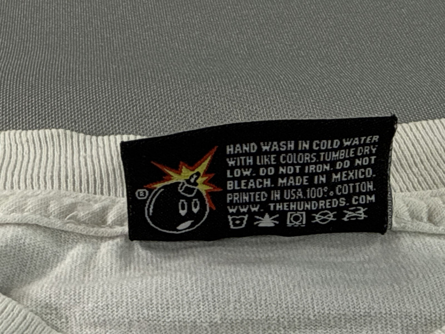 Hundreds The Graphic Tee S Streetwear White 100% Cotton Short Sleeve