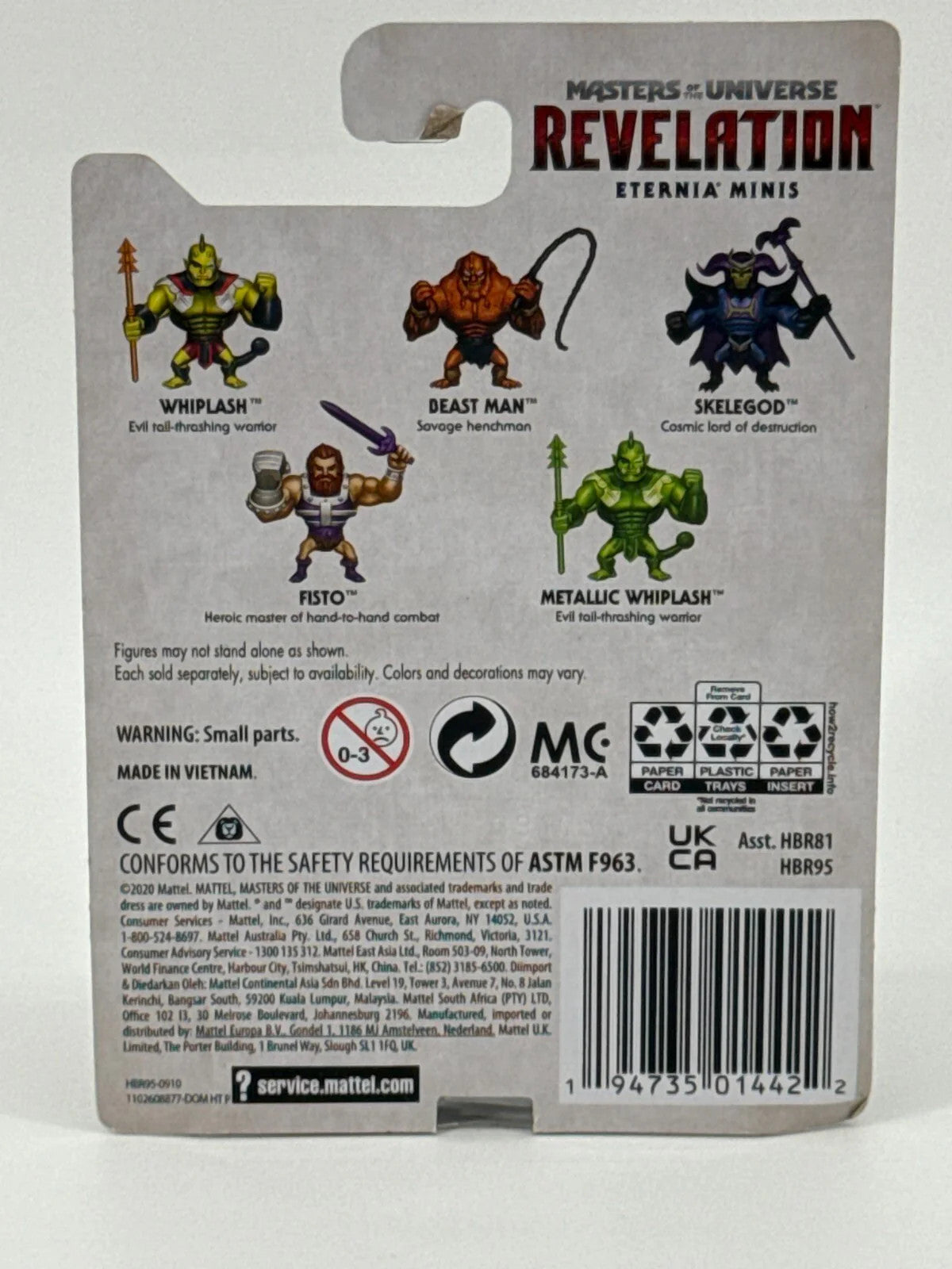 MOTU Fisto Revelation Eternia Minis 3in MOC Mattel Netflix Figure Toy Hero 879