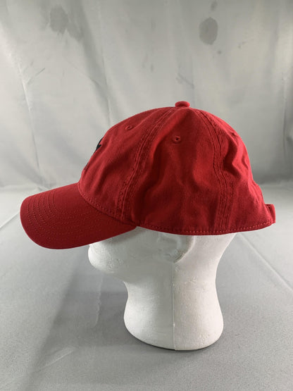 Adidas Originals Hat Cap Strap Back Mens One Size Red Trefoil Embroidered Logo