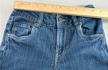 Levi's 517 Girls Jeans 12 Slim Flare Stretch Medium Wash Adjustable Waist Denim