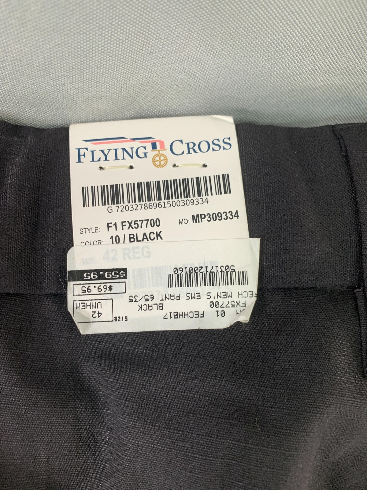 Flying Cross Pants Mens 42 Black Cross FX57700 EMS Cargo Uniform Tactical codes