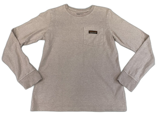 Patagonia 53335FA21 Long Sleeve Crewneck Shirt Unisex XS Gray Hemp Organic