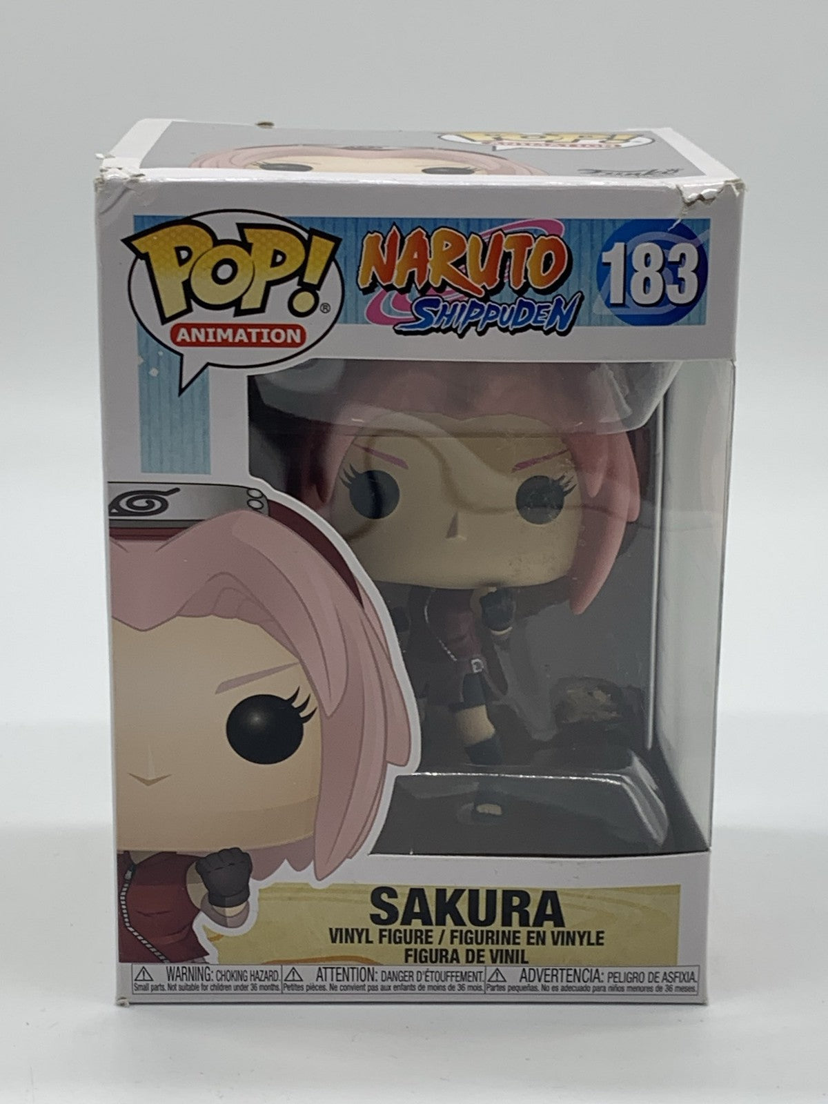 Funko Pop Sakura #183 Naruto Shippuden Animation Vinyl Figure | Damaged Box