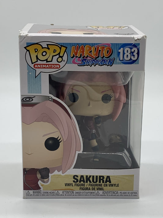 Funko Pop Sakura #183 Naruto Shippuden Animation Vinyl Figure | Damaged Box