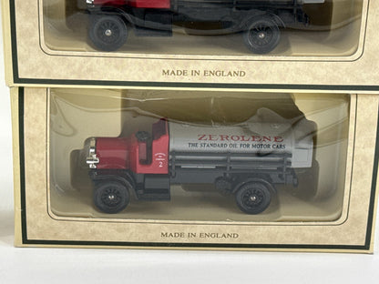 Chevron Tanker Truck Lot Zerolene Standard Oil Diecast England Boxed Set 925