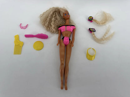 1989 Mattel Beach Barbie Doll #3237 w/ Swimsuit &amp; Acc Apparel Clothing New