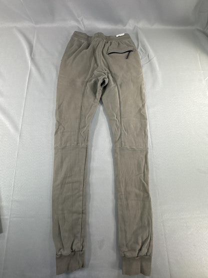 Zanerobe Pants Mens 29 Gray Jogger Sweatpants Drawstring Zip Pocket Tapered Fit