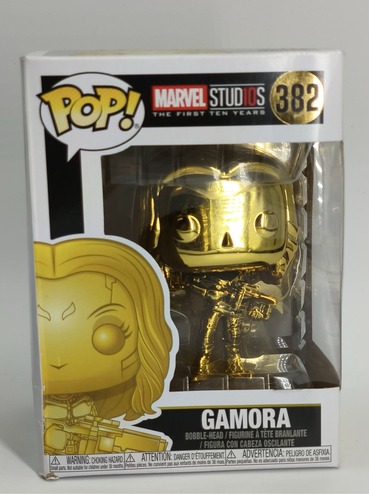 Funko Pop! Marvel Studios Gold Chrome Gamora #382 | Guardians Vol. 2 | Vaulted